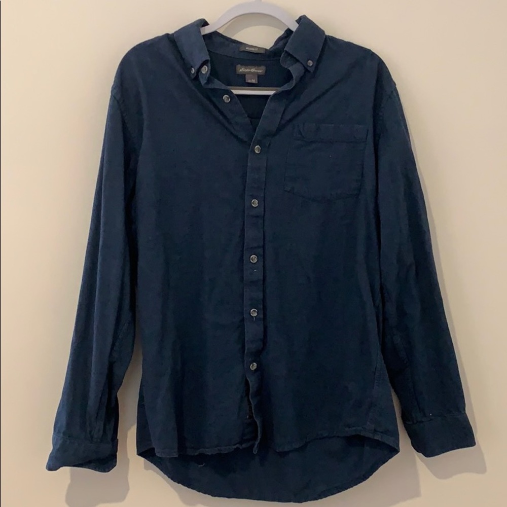 Eddie Bauer Solid Flannel - Relaxed Fit